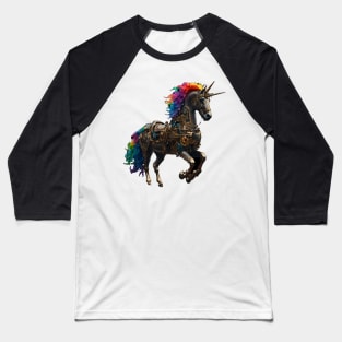 Steampunk Unicorn Baseball T-Shirt